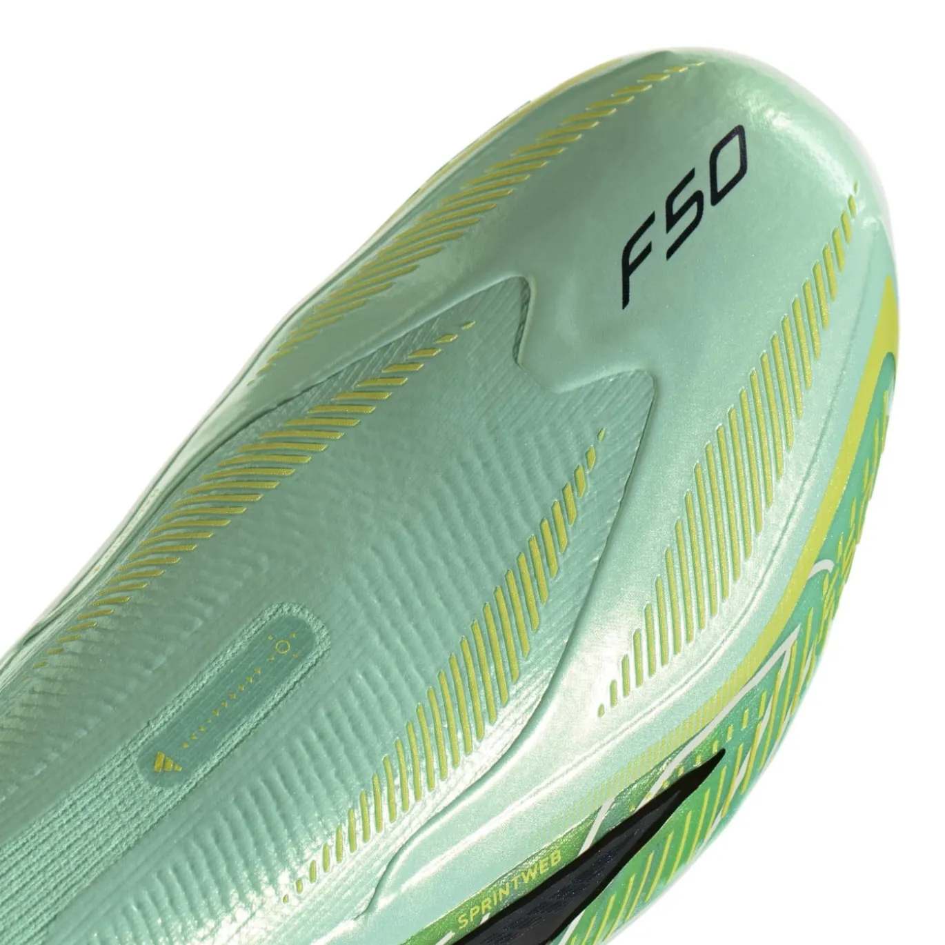 adidas F50 Hyperfast Elite Veterloze Gras Voetbalschoenen (FG) Mintgroen Zwart Wit