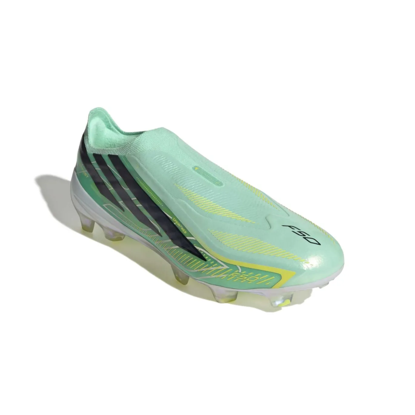 adidas F50 Hyperfast Elite Veterloze Gras Voetbalschoenen (FG) Mintgroen Zwart Wit