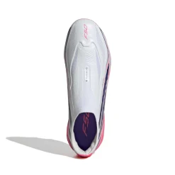 adidas F50 Hyperfast Elite Veterloze Gras Voetbalschoenen (FG) Kids Wit Paars Roze