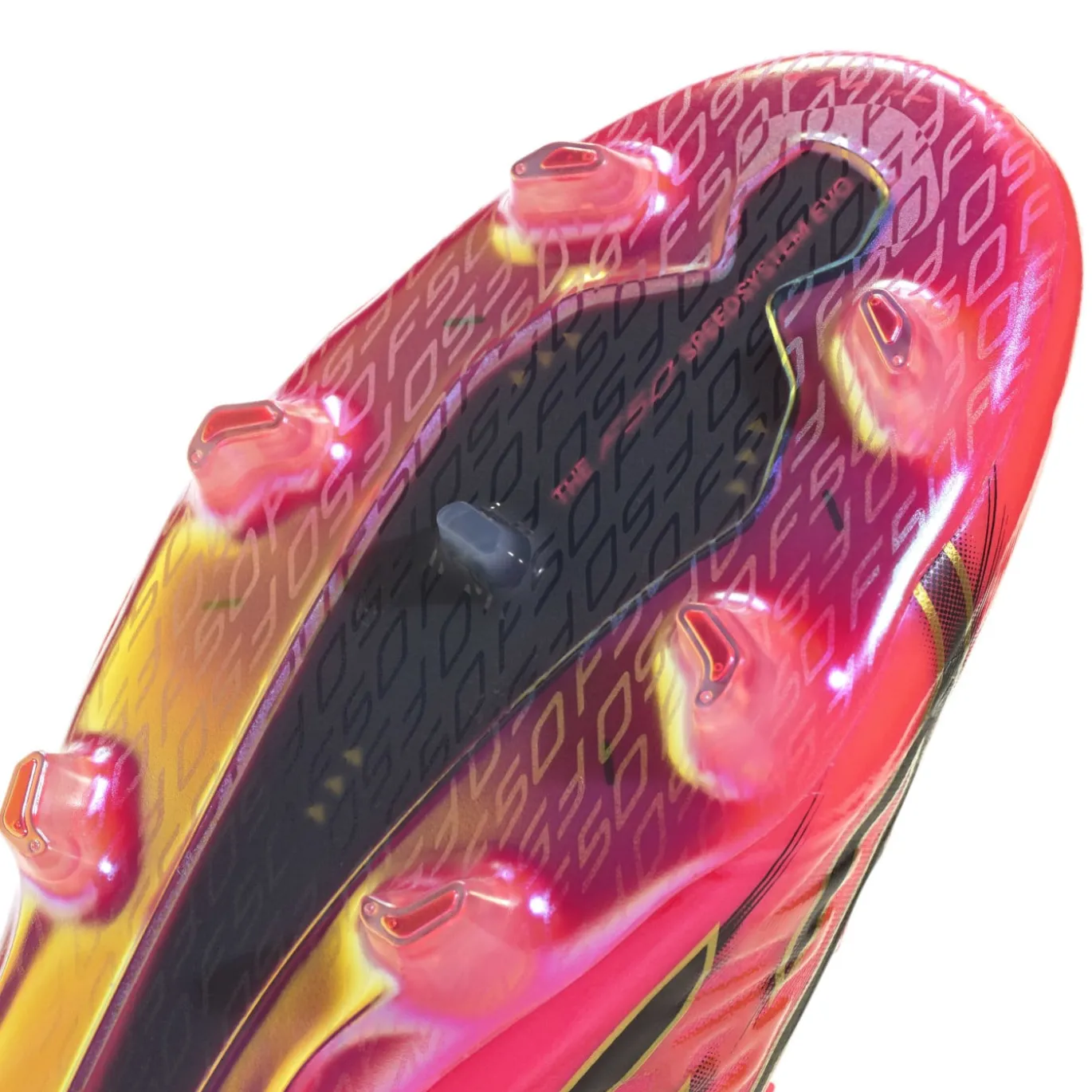 adidas F50 Hyperfast EVO Gras Voetbalschoenen (FG) Felroze Zwart Goud Wit