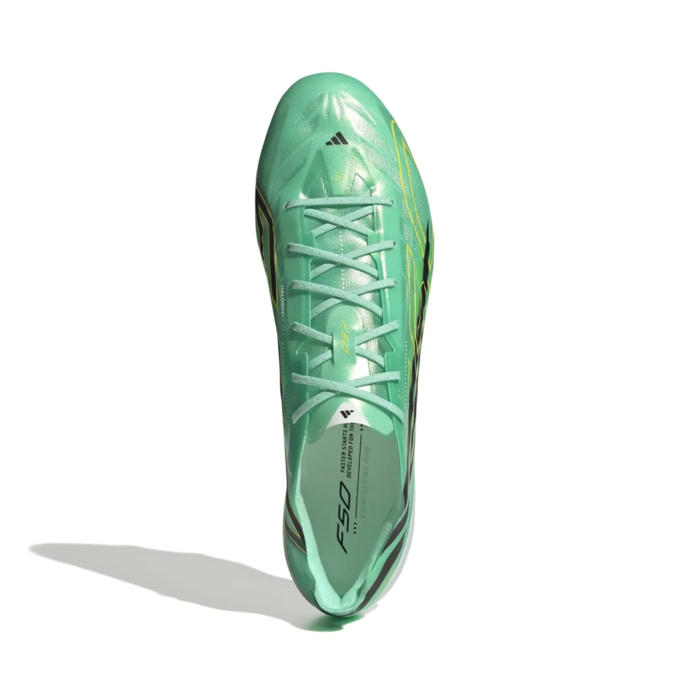 adidas F50 Hyperfast EVO Gras Voetbalschoenen (FG) Mintgroen Zwart Wit