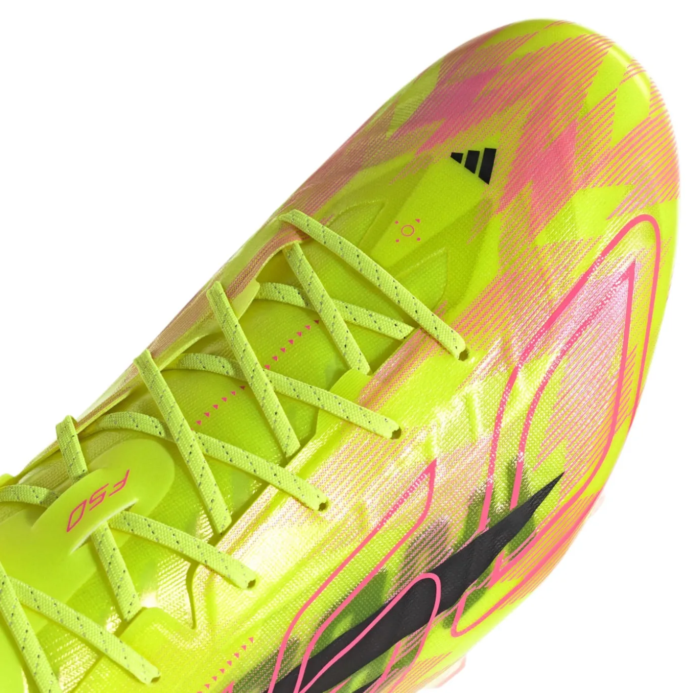 adidas F50 Hyperfast EVO Too Light Gras Voetbalschoenen (FG) Neongeel Zwart Roze