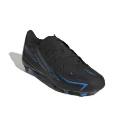 adidas F50 Hyperfast League Gras Voetbalschoenen (FG) Kids Zwart Zwart Blauw