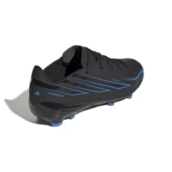 adidas F50 Hyperfast League Gras Voetbalschoenen (FG) Kids Zwart Zwart Blauw