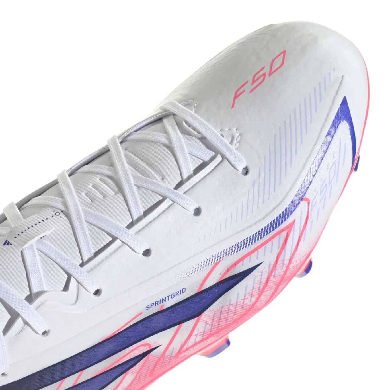 adidas F50 Hyperfast League Gras Voetbalschoenen (FG) Wit Paars Roze