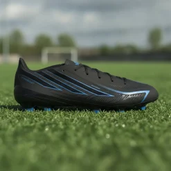 adidas F50 Hyperfast League Gras Voetbalschoenen (FG) Zwart Zwart Blauw