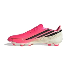 adidas F50 Hyperfast League Gras Voetbalschoenen (FG) Felroze Zwart Goud Wit
