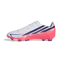 adidas F50 Hyperfast League Gras Voetbalschoenen (FG) Kids Wit Paars Roze