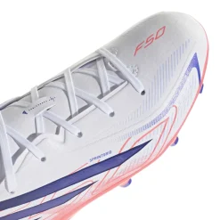 adidas F50 Hyperfast League Gras Voetbalschoenen (FG) Kids Wit Paars Roze