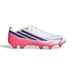 adidas F50 Hyperfast League IJzeren-Nop Voetbalschoenen (SG) Wit Paars Roze