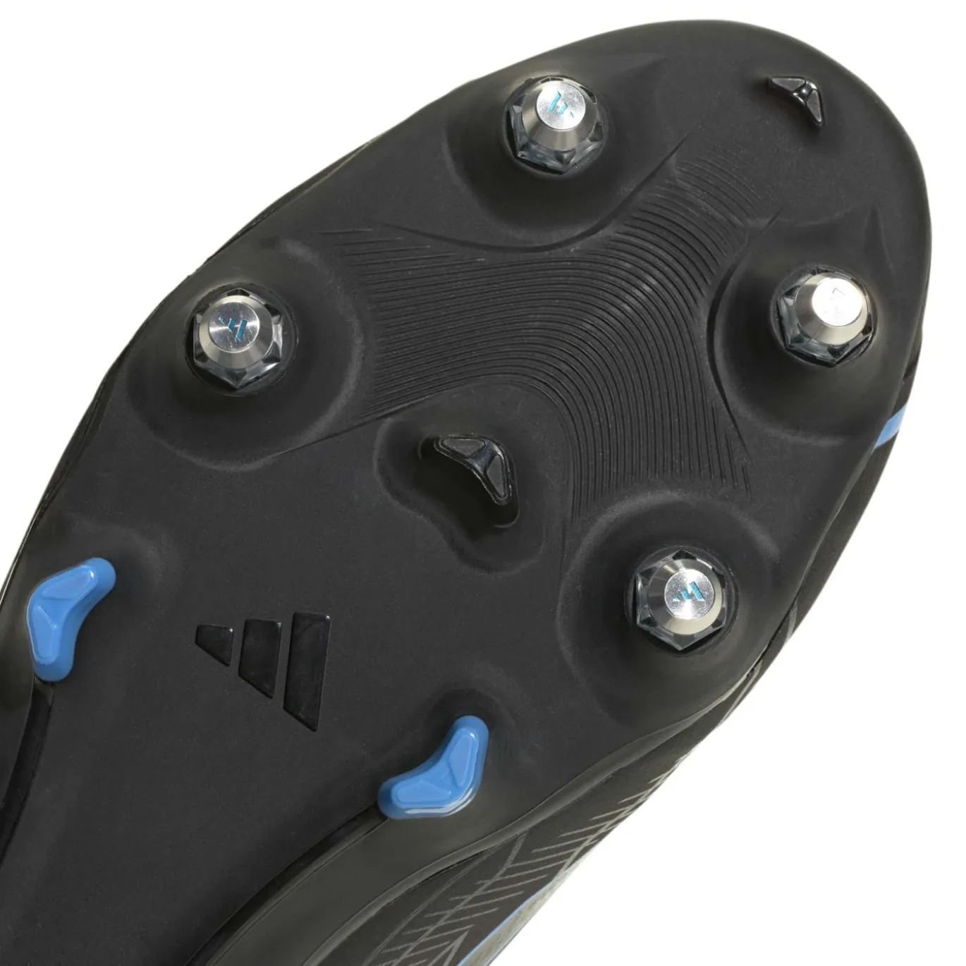 adidas F50 Hyperfast League IJzeren-Nop Voetbalschoenen (SG) Zwart Zwart Blauw
