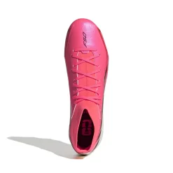 adidas F50 Hyperfast League Mid Gras Voetbalschoenen (FG) Felroze Zwart Goud Wit