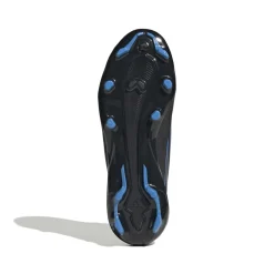 adidas F50 Hyperfast League Mid Gras Voetbalschoenen (FG) Kids Zwart Zwart Blauw
