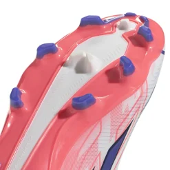 adidas F50 Hyperfast League Mid Gras Voetbalschoenen (FG) Wit Paars Roze