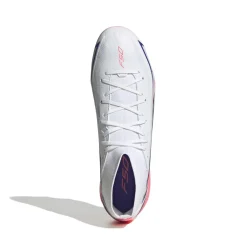 adidas F50 Hyperfast League Mid Gras Voetbalschoenen (FG) Wit Paars Roze