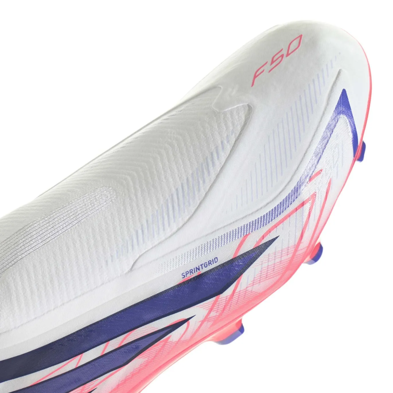 adidas F50 Hyperfast League Veterloze Gras Voetbalschoenen (FG) Wit Paars Roze