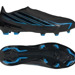 adidas F50 Hyperfast League Veterloze Gras Voetbalschoenen (FG) Zwart Zwart Blauw