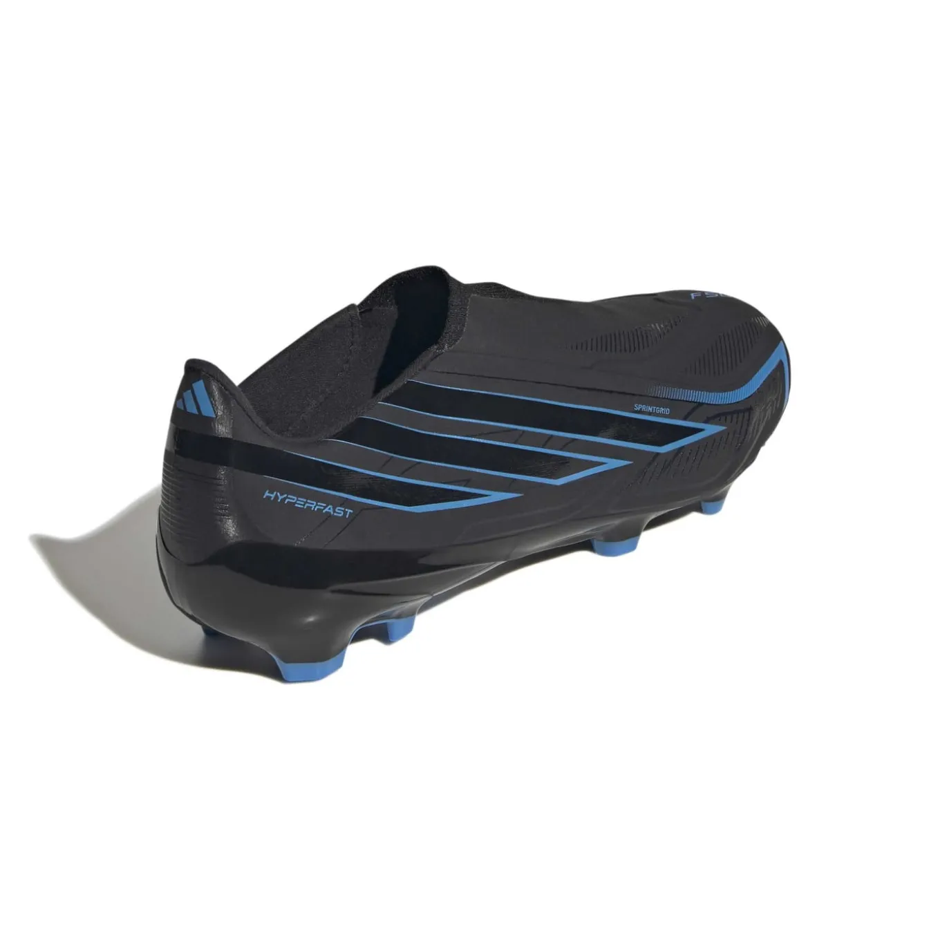 adidas F50 Hyperfast League Veterloze Gras Voetbalschoenen (FG) Zwart Zwart Blauw