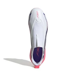 adidas F50 Hyperfast League Veterloze Gras Voetbalschoenen (FG) Kids Wit Paars Roze