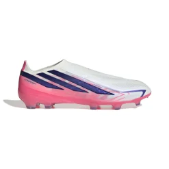 adidas F50 Hyperfast Pro Veterloze Gras Voetbalschoenen (FG) Wit Paars Roze