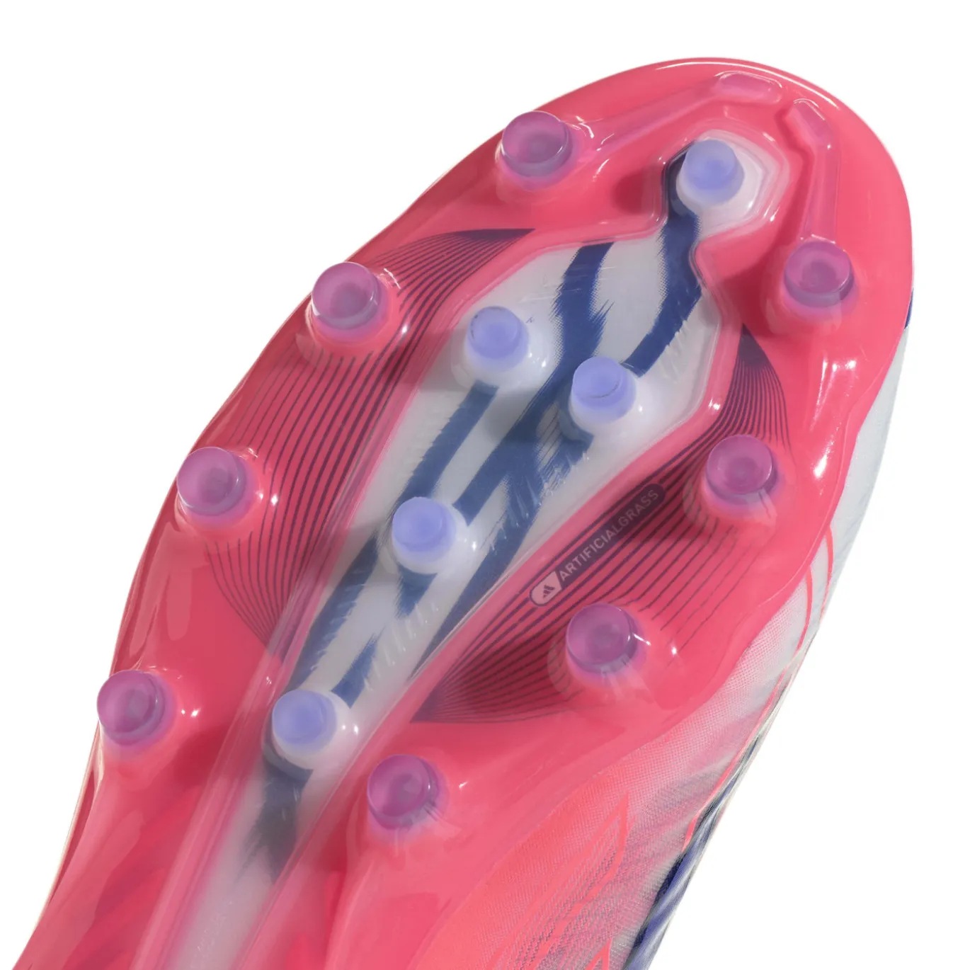 adidas F50 Hyperfast Pro Veterloze Kunstgras Voetbalschoenen (AG) Wit Paars Roze
