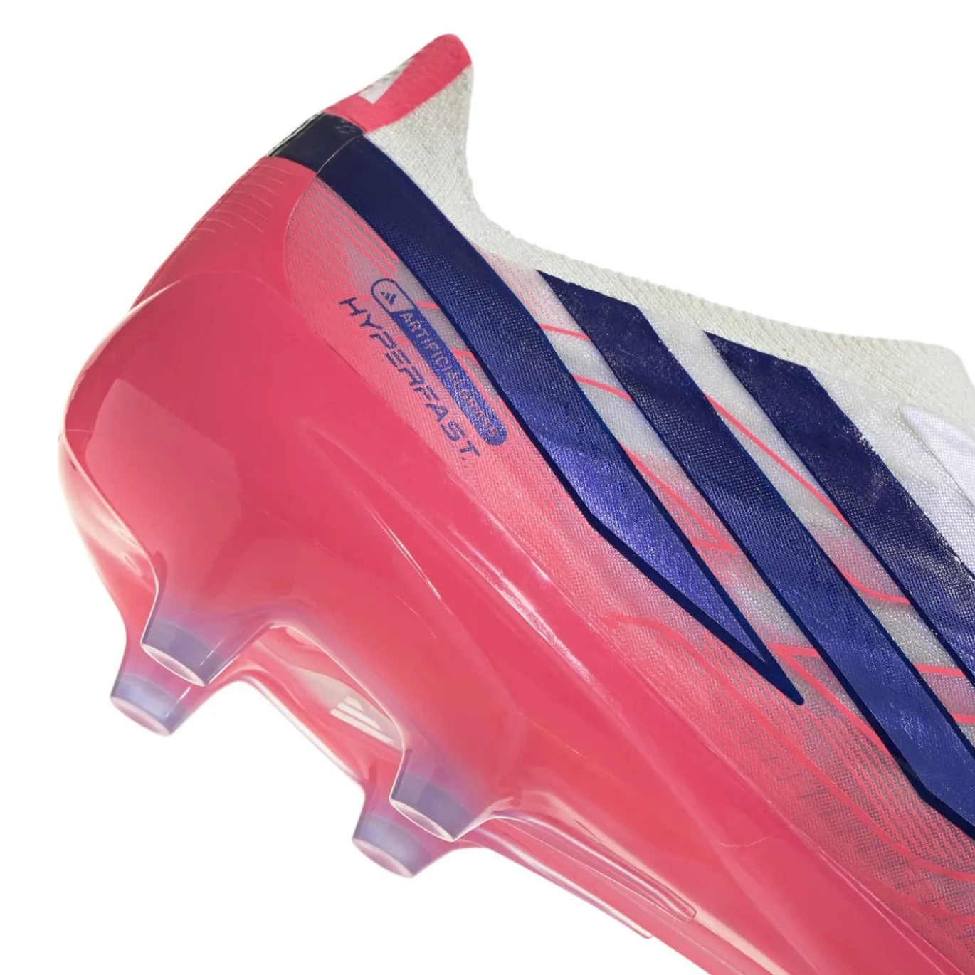 adidas F50 Hyperfast Pro Veterloze Kunstgras Voetbalschoenen (AG) Wit Paars Roze