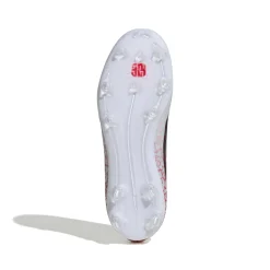 adidas F50 Lamine Yamal League Veterloze Gras / Kunstgras Voetbalschoenen (MG) Kids Wit Felrood Zwart