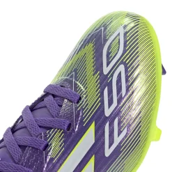 adidas F50 League Gras / Kunstgras Voetbalschoenen (MG) Kids Paars Wit Neongeel