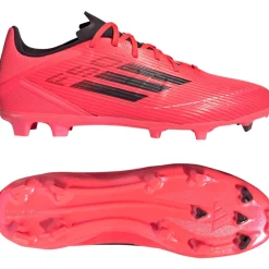 adidas F50 League Gras / Kunstgras Voetbalschoenen (MG) Felrood Zwart Zilver