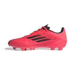 adidas F50 League Gras / Kunstgras Voetbalschoenen (MG) Felrood Zwart Zilver