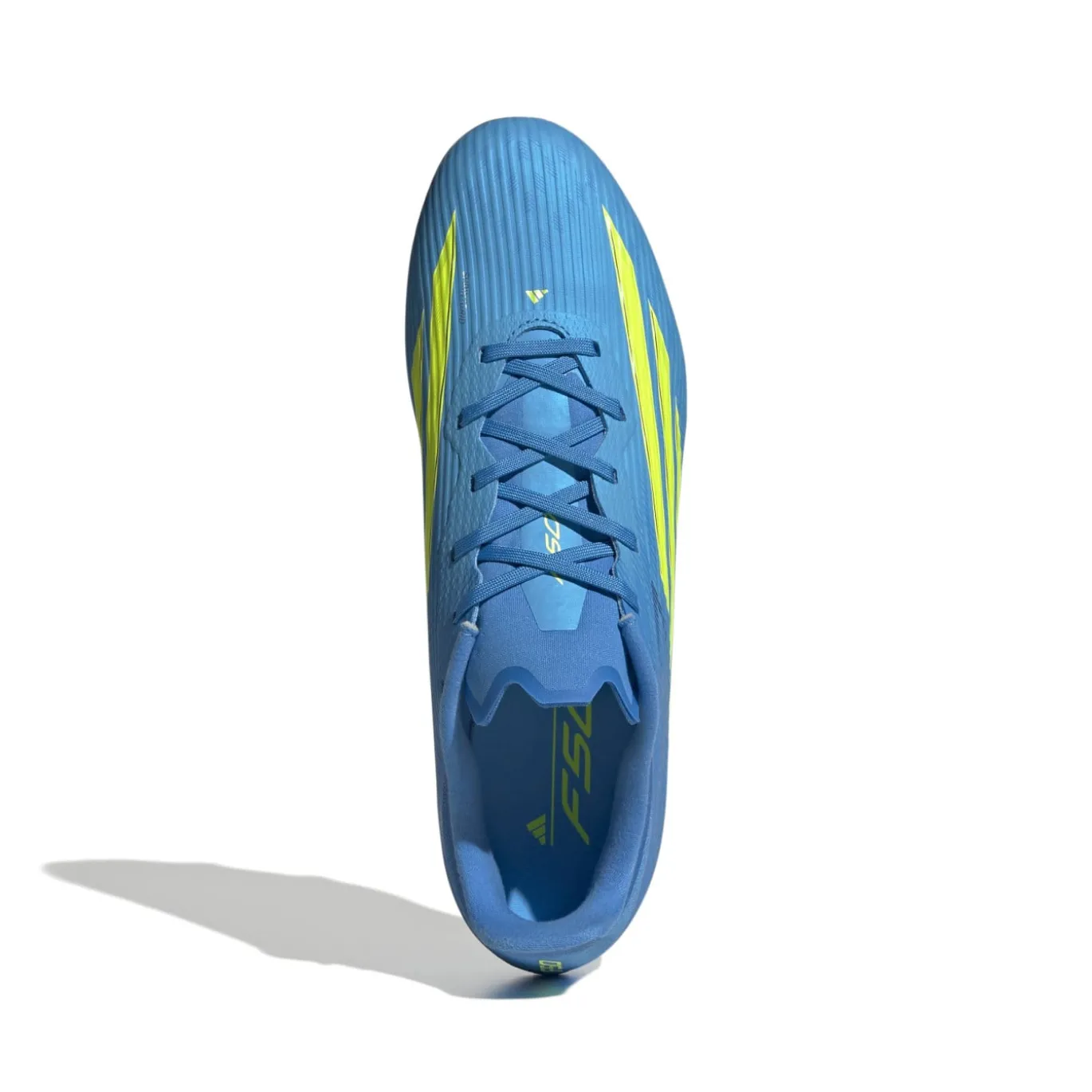 adidas F50 League Gras / Kunstgras Voetbalschoenen (MG) Blauw Neongeel