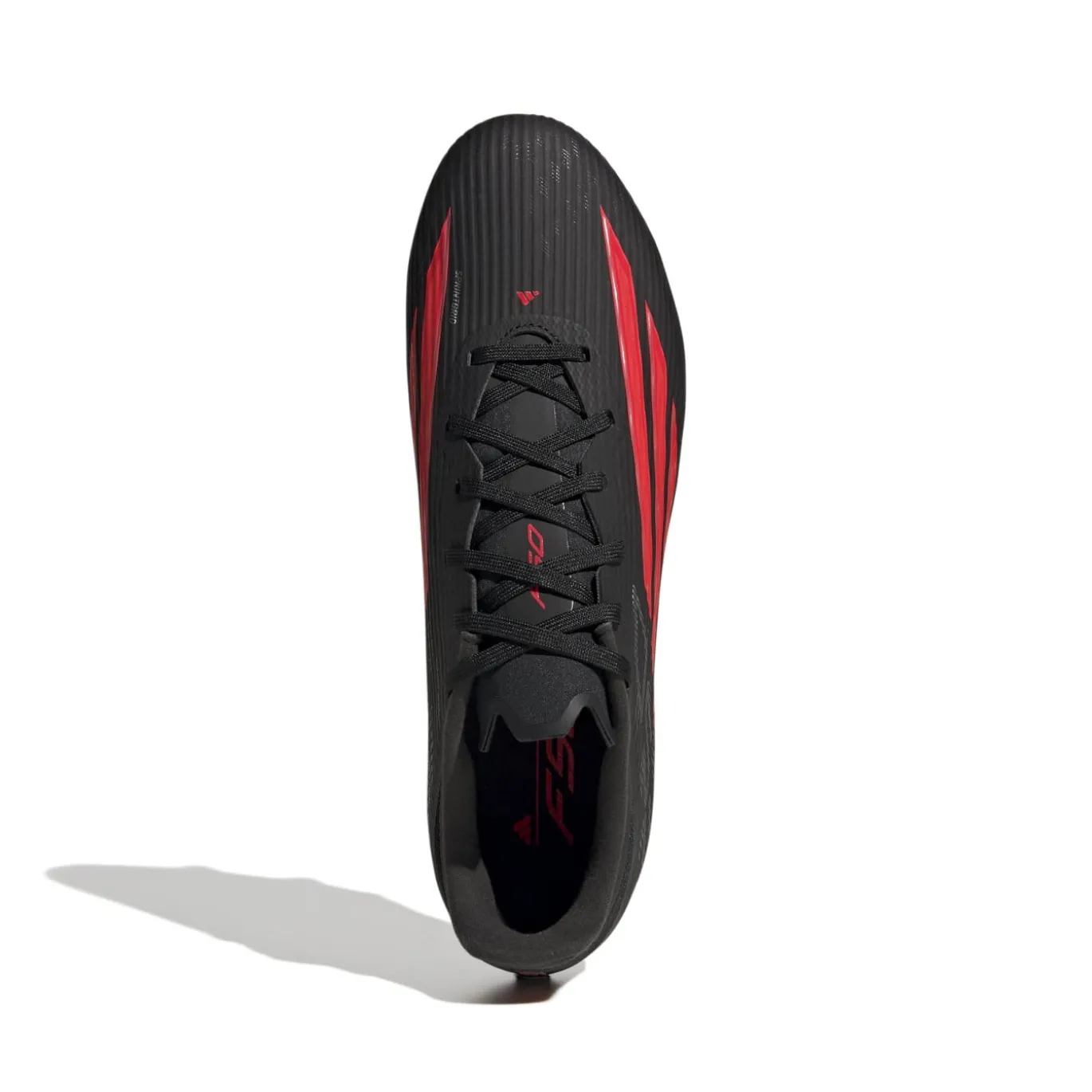 adidas F50 League IJzeren-Nop Voetbalschoenen (SG) Zwart Rood Donkergrijs