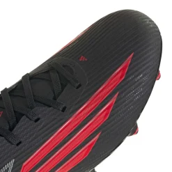 adidas F50 League IJzeren-Nop Voetbalschoenen (SG) Zwart Rood Donkergrijs
