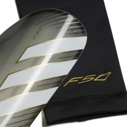 adidas F50 League Scheenbeschermers Zilvergrijs Wit Goud Zwart