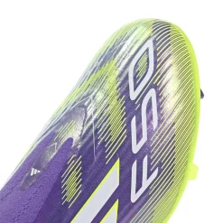 adidas F50 League Veterloze Gras / Kunstgras Voetbalschoenen (MG) Kids Paars Wit Neongeel