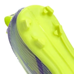 adidas F50 League Veterloze Gras / Kunstgras Voetbalschoenen (MG) Kids Paars Wit Neongeel