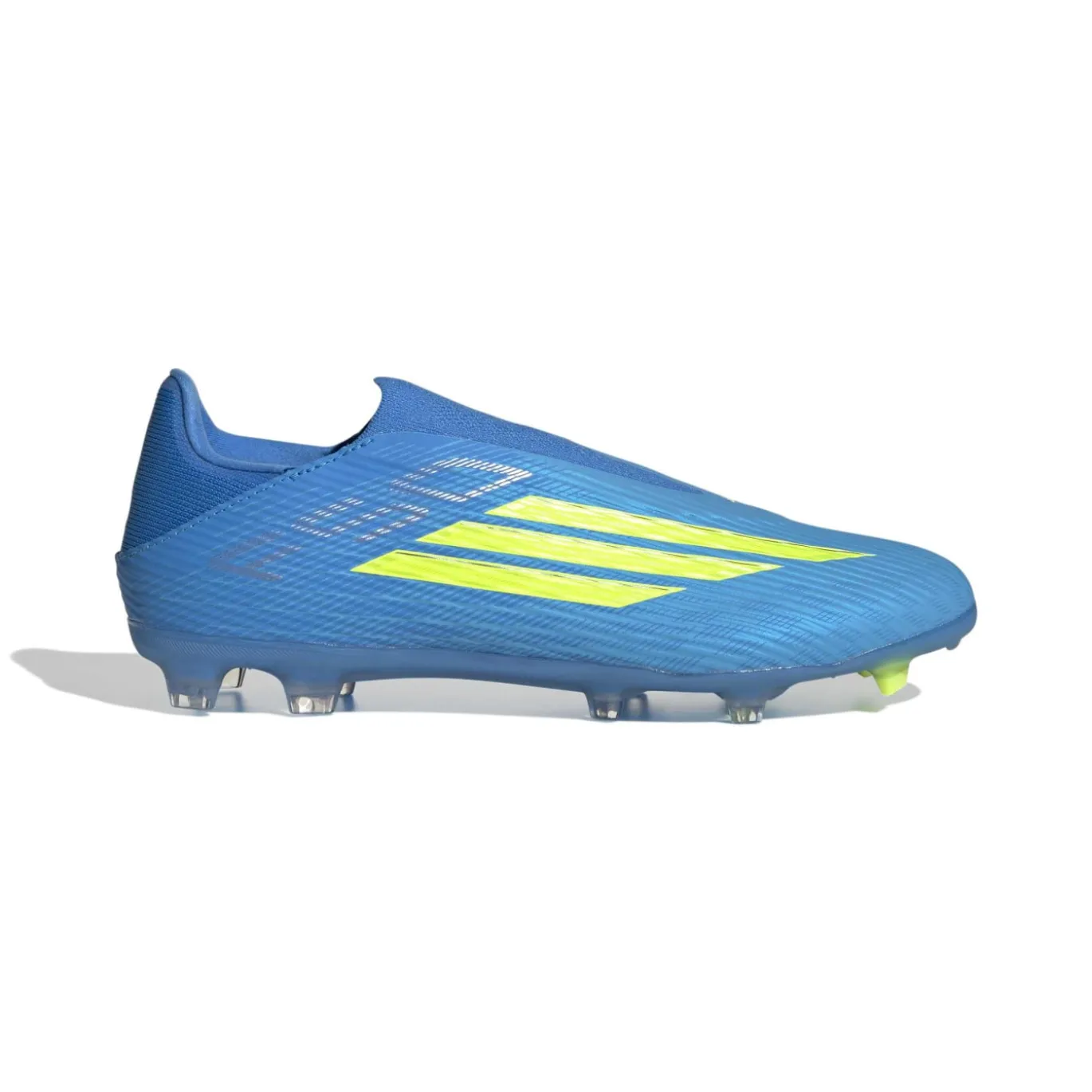 adidas F50 League Veterloze Gras / Kunstgras Voetbalschoenen (MG) Blauw Neongeel