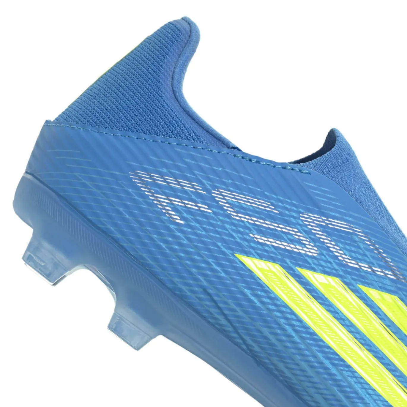 adidas F50 League Veterloze Gras / Kunstgras Voetbalschoenen (MG) Blauw Neongeel