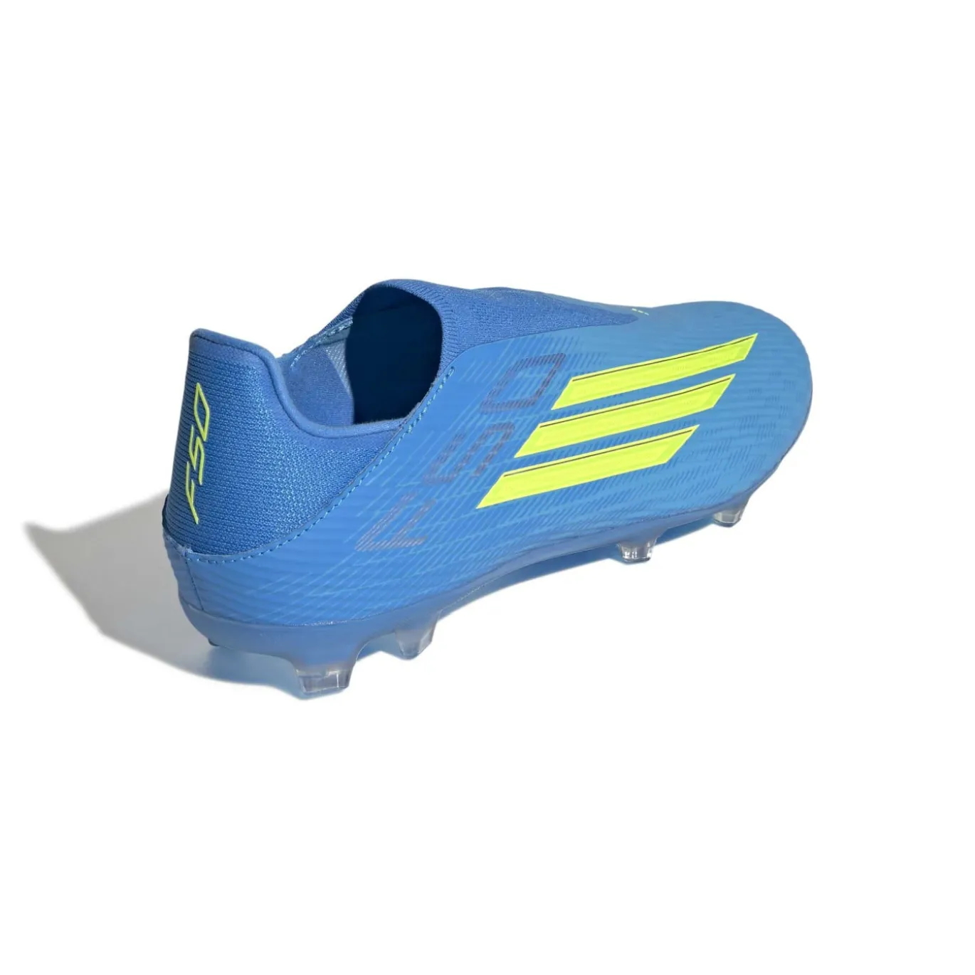 adidas F50 League Veterloze Gras / Kunstgras Voetbalschoenen (MG) Blauw Neongeel