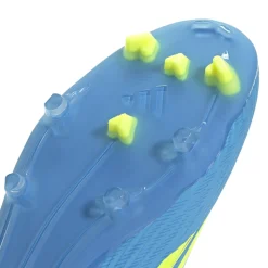 adidas F50 League Veterloze Gras / Kunstgras Voetbalschoenen (MG) Blauw Neongeel