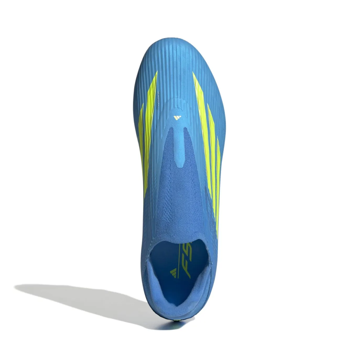 adidas F50 League Veterloze Gras / Kunstgras Voetbalschoenen (MG) Blauw Neongeel