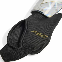 adidas F50 Match Scheenbeschermers Kids Zilvergrijs Wit Goud Zwart