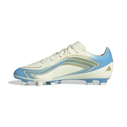 adidas F50 Messi Club Gras / Kunstgras Voetbalschoenen (MG) Kids Wit Lichtblauw Goud