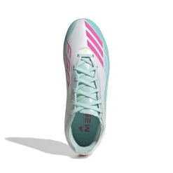 adidas F50 Messi Elite Gras Voetbalschoenen (FG) Kids Wit Turquoise Roze