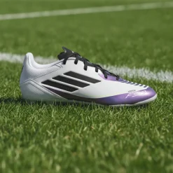 adidas F50 Messi League Gras / Kunstgras Voetbalschoenen (MG) Wit Paars Zwart