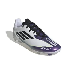 adidas F50 Messi League Gras / Kunstgras Voetbalschoenen (MG) Wit Paars Zwart
