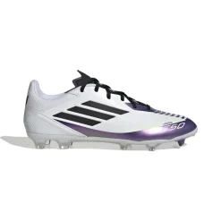 adidas F50 Messi League Gras / Kunstgras Voetbalschoenen (MG) Wit Paars Zwart