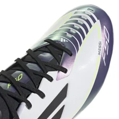 adidas F50 Messi League Gras / Kunstgras Voetbalschoenen (MG) Wit Paars Zwart