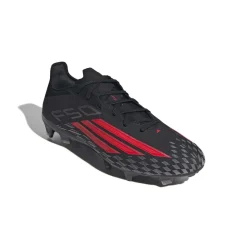adidas F50 Pro Gras Voetbalschoenen (FG) Zwart Rood Donkergrijs