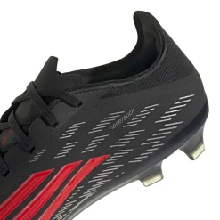 adidas F50 Pro Gras Voetbalschoenen (FG) Zwart Rood Donkergrijs